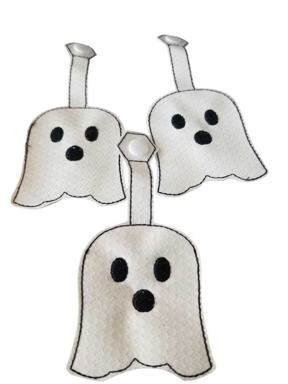 Bath & Body Works 1 oz Hand Sanitizer  Set of 3 Ghoast Embroidered Faux Leather